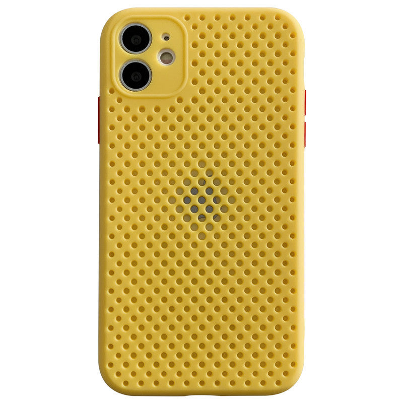 Breathable mobile phone case Yellow