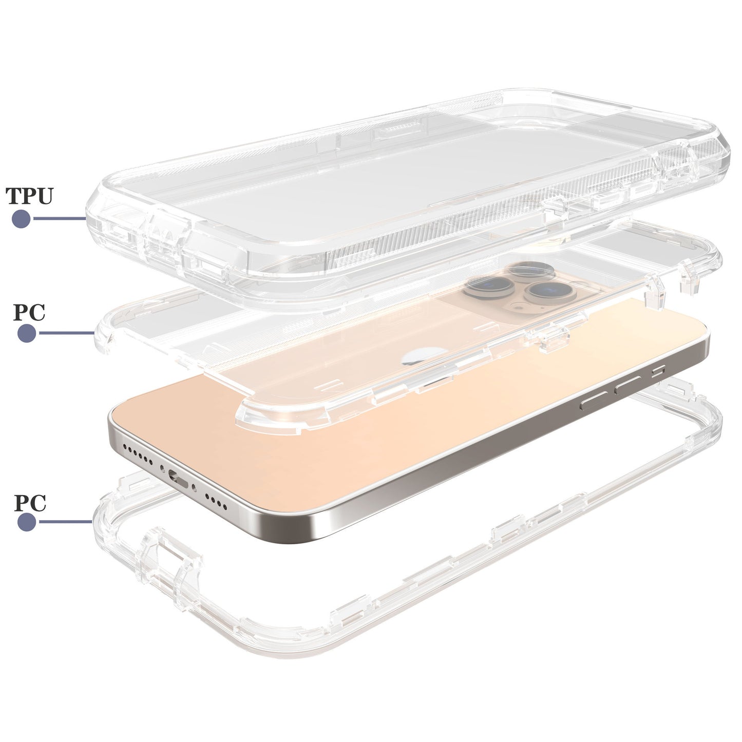 Sanfang Transparent Phone Case 13 Defender