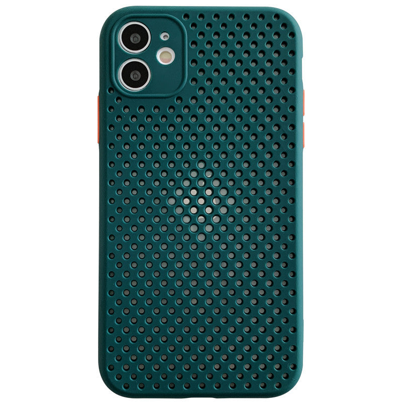 Breathable mobile phone case Green