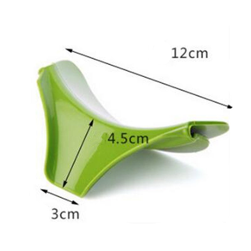 Silicone Soup Funnel Kitchen Gadget Tools Green 1pc