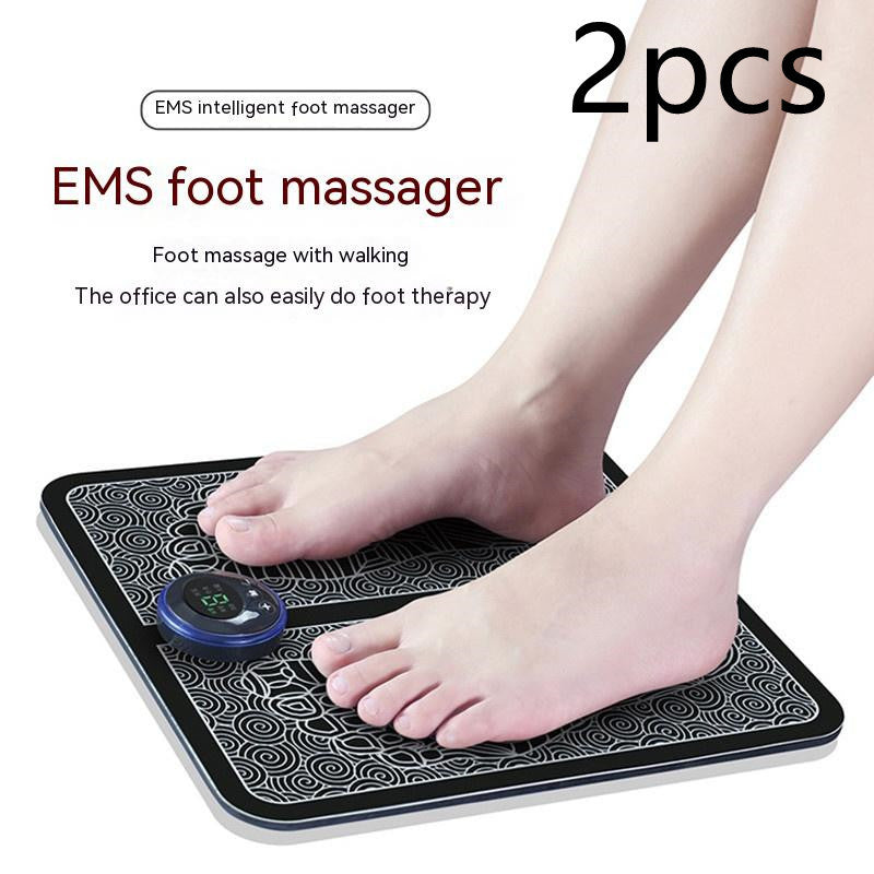 Charging Foot Massage Device Electric Type A LCD Remote Control 2pcs English