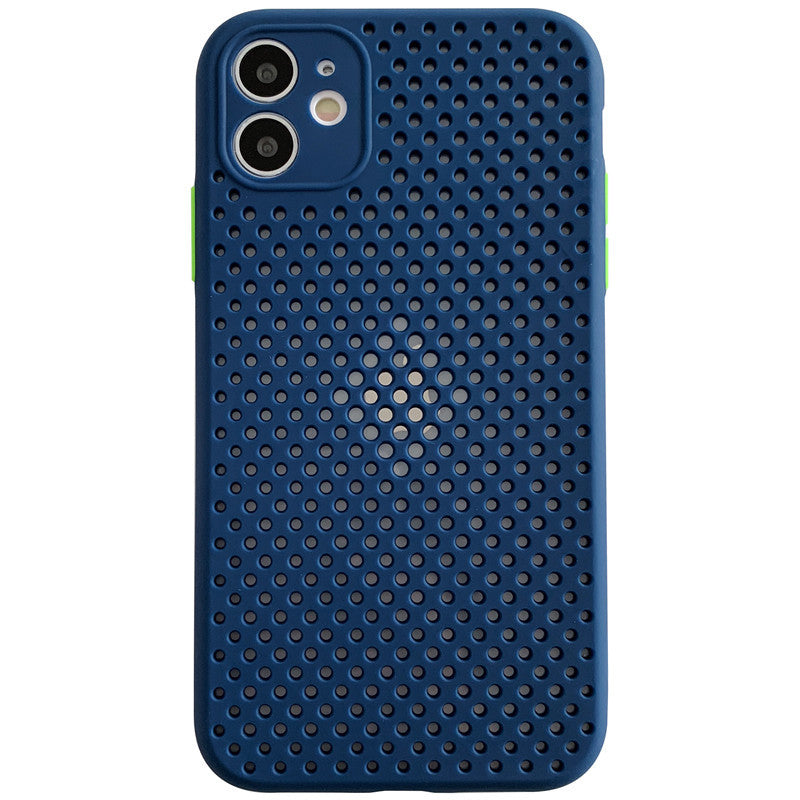 Breathable mobile phone case Navy Blue