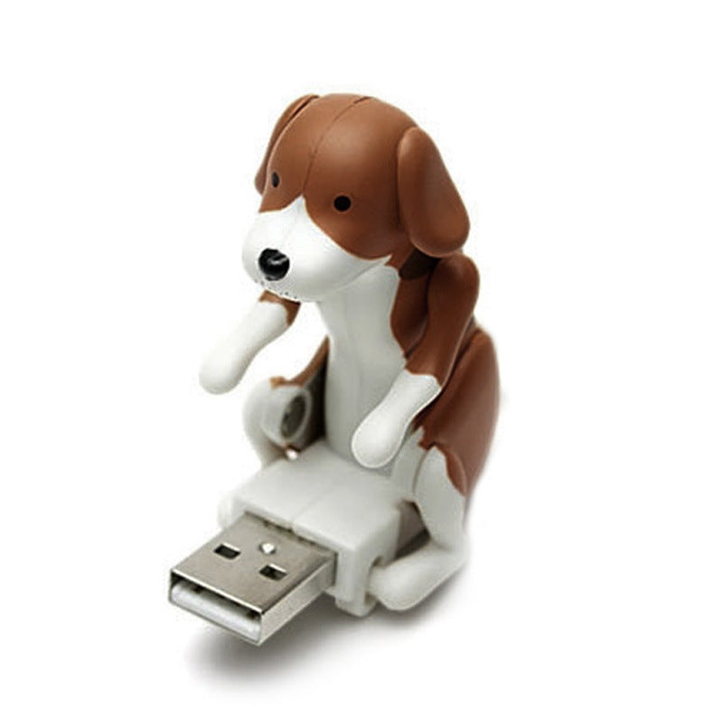 Portable Mini Cute Office Worker Cartoon USB Toy Brown