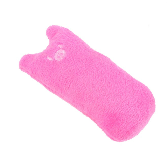 Catnip Cat Toys Pillow Interactive Cat Toy Catnip Pet Supplies Pillow Thumb Plush Teeth Grinding Bite Mint Cat Accessories Pink