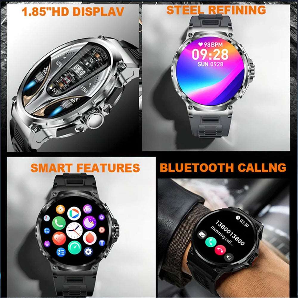 Round Screen Heart Rate Blood Oxygen Multi-sports Watch