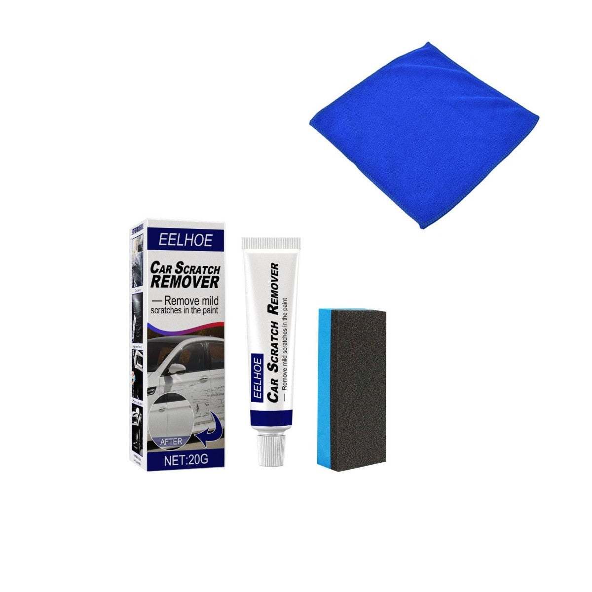 Auto Scratch Repair Tool Car Scratches Repair Polishing Wax Anti Scratch Cream 20g set White