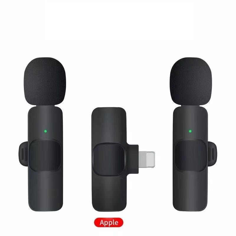 Short Video Shooting Mobile Phone Live Broadcast Wireless Lavalier Microphone Dual Apple