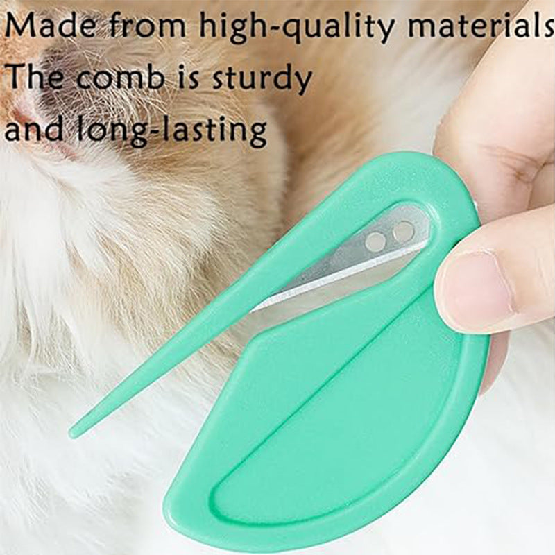 Pet Knotting Comb Effectively Painless Trim Hair Cat Hair Shedding Fur Knife Pet Comb Unknot Accessories Puppy M1F5