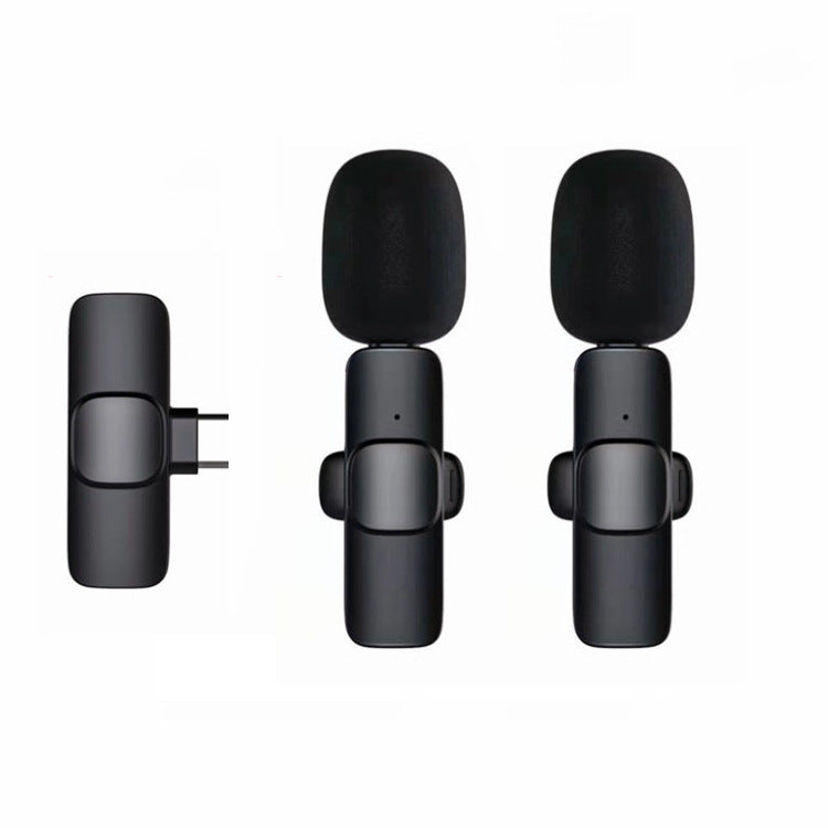 Short Video Shooting Mobile Phone Live Broadcast Wireless Lavalier Microphone Dual TypeC